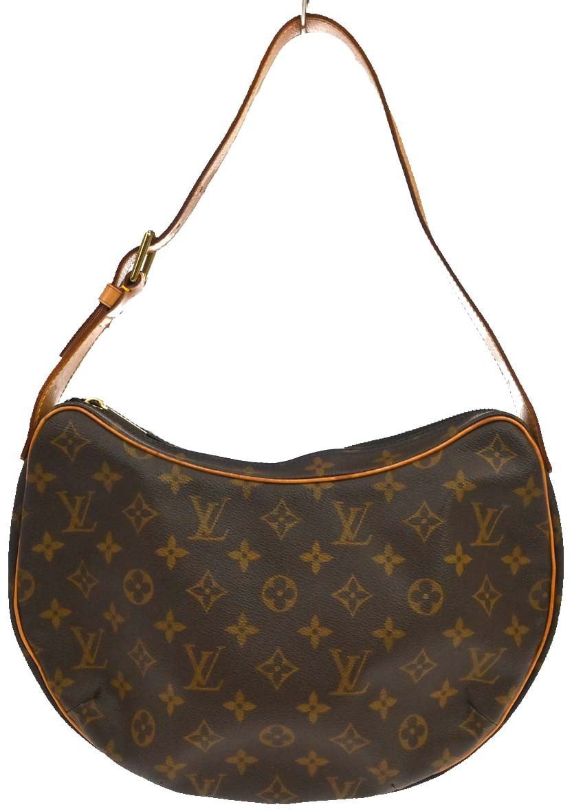 Louis Vuitton Croissant Handbag Monogram Canvas MM Bruin