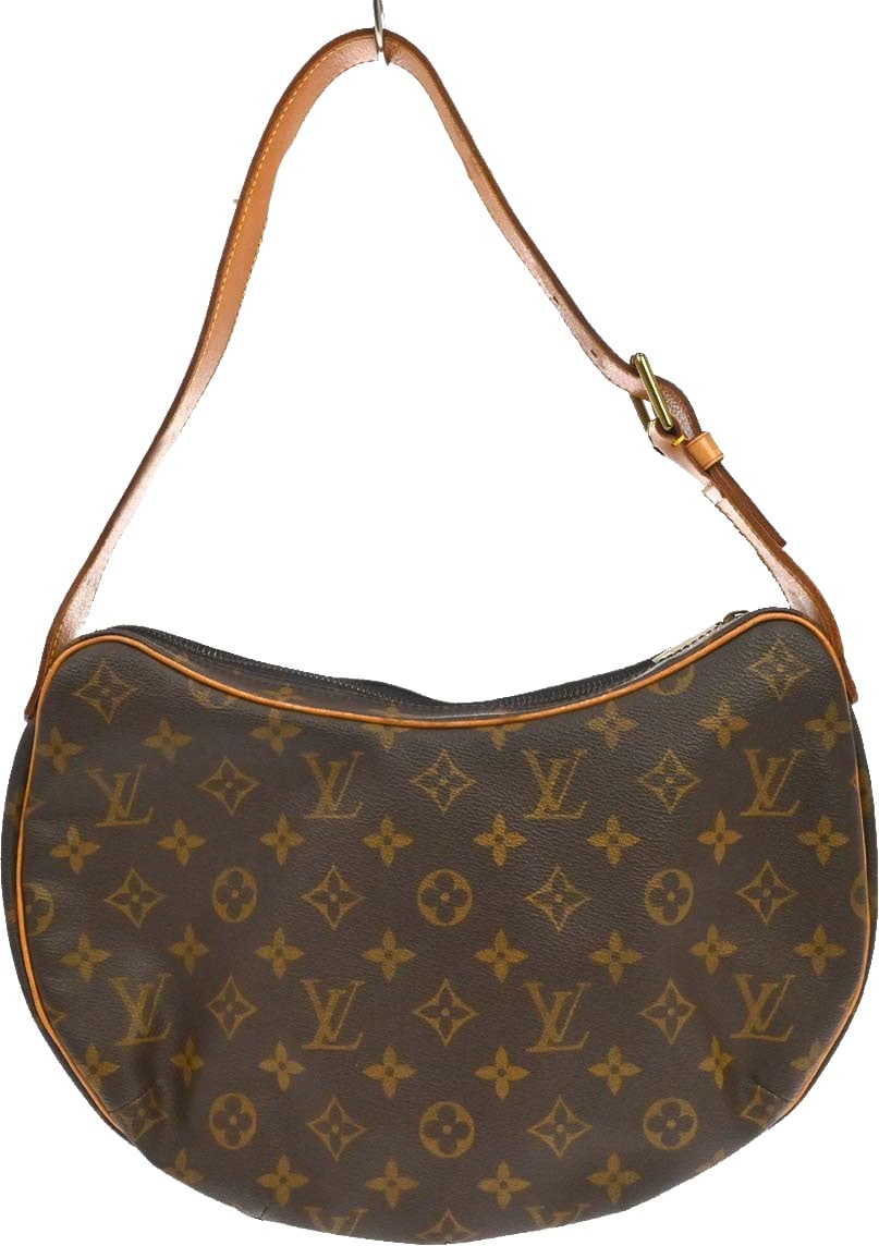 Louis Vuitton Croissant Handbag Monogram Canvas MM Bruin