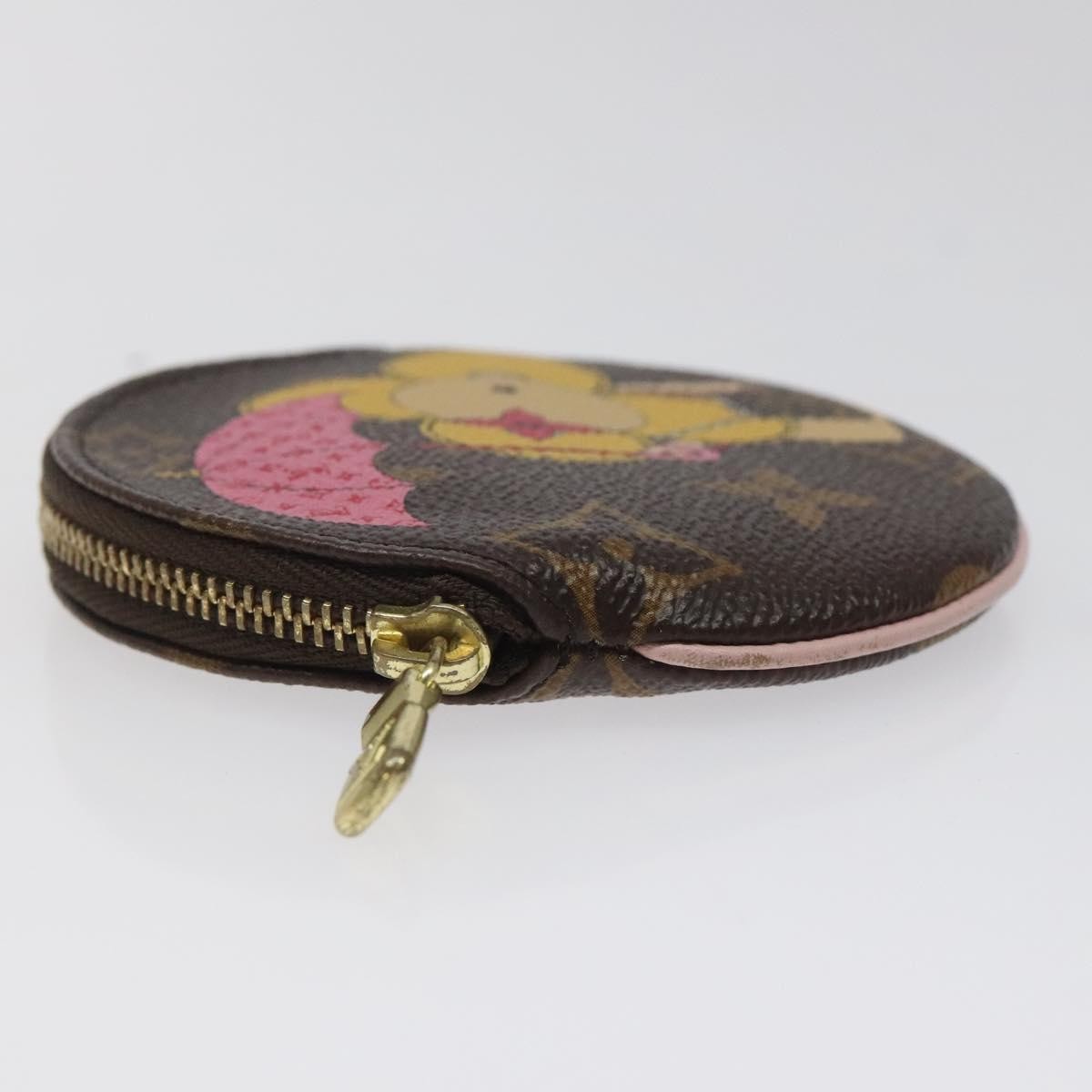 Louis Vuitton Louis Vuitton Round Coin Purse Limited Edition Monogram Canvas Bruin