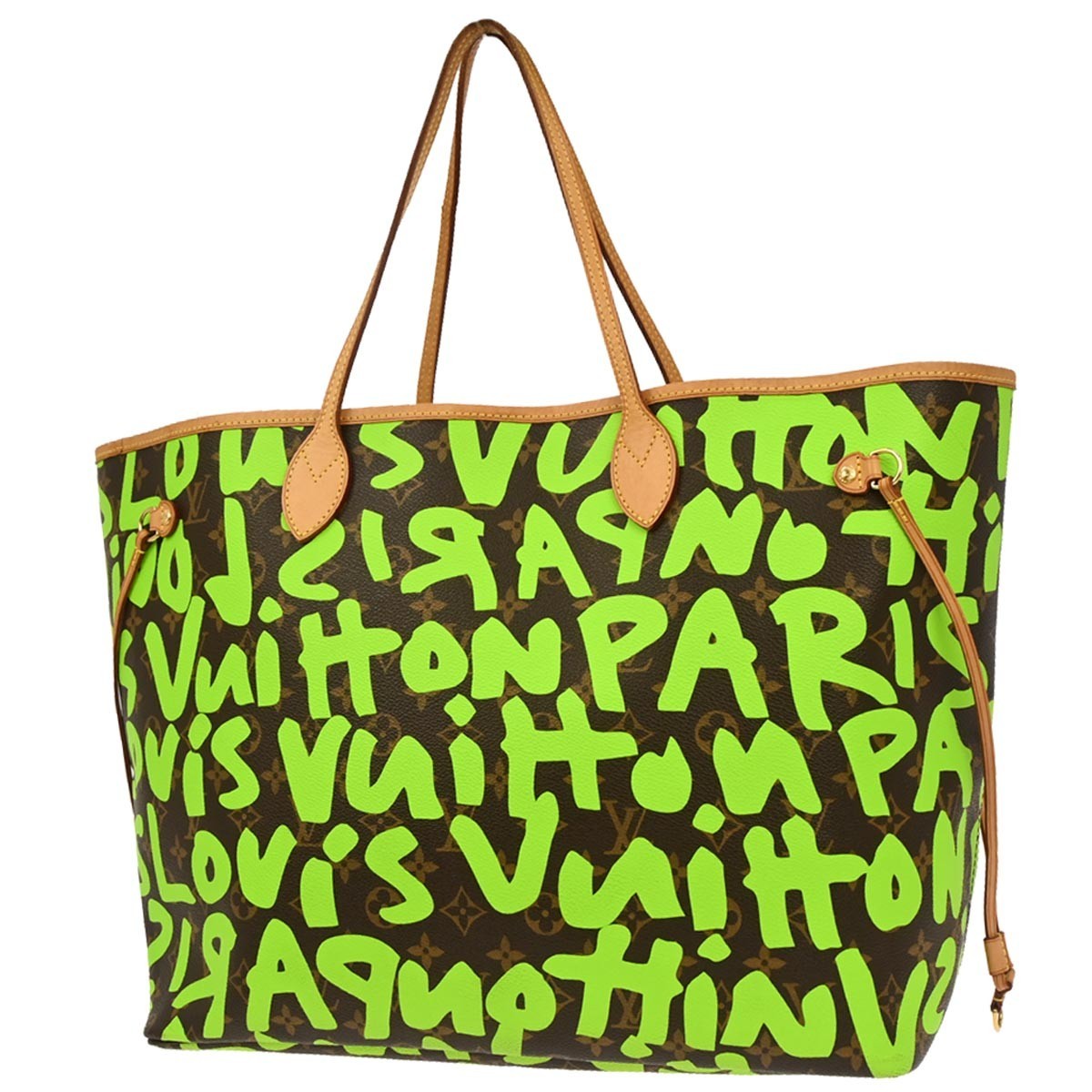 Louis Vuitton Louis Vuitton Neverfull Tote Limited Edition Monogram Graffiti GM Groen