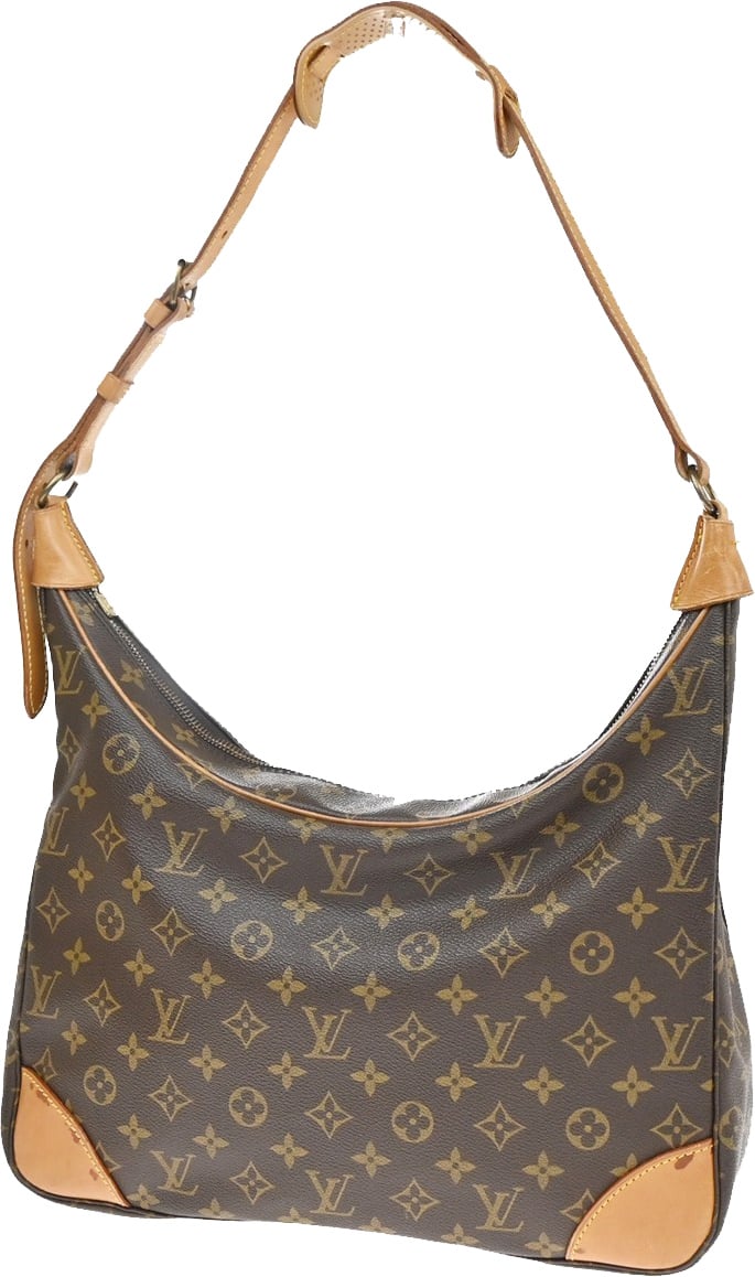 Louis Vuitton Boulogne Handbag Monogram Canvas 35 Bruin