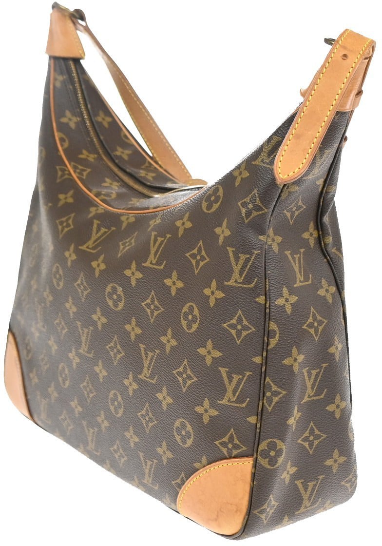 Louis Vuitton Boulogne Handbag Monogram Canvas 35 Bruin