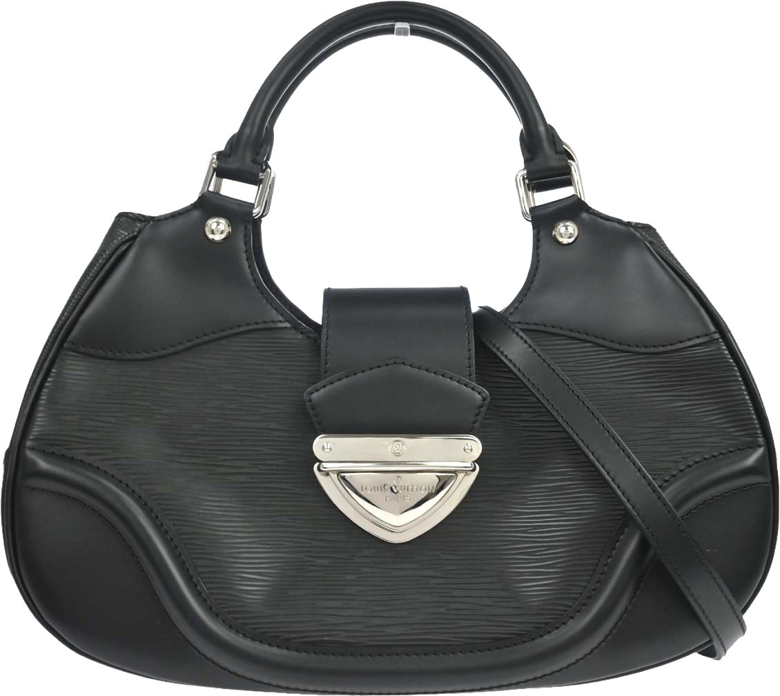 Louis Vuitton Montaigne Sac Epi Leather Zwart