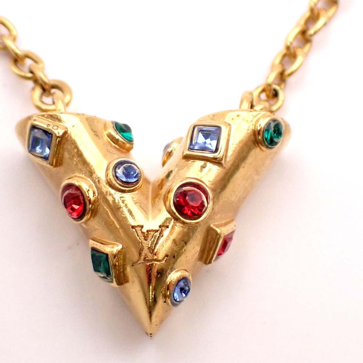 Louis Vuitton Louis Vuitton Essential V Necklace Metal Goud