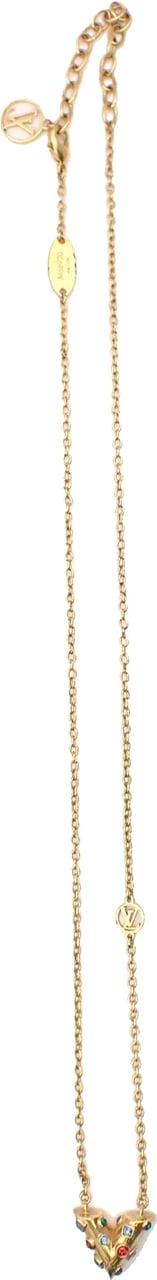 Louis Vuitton Louis Vuitton Essential V Necklace Metal Goud