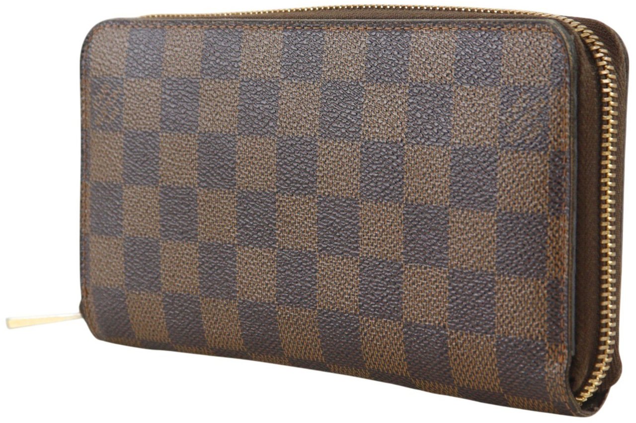 Louis Vuitton Zippy Organizer Damier Graphite Bruin