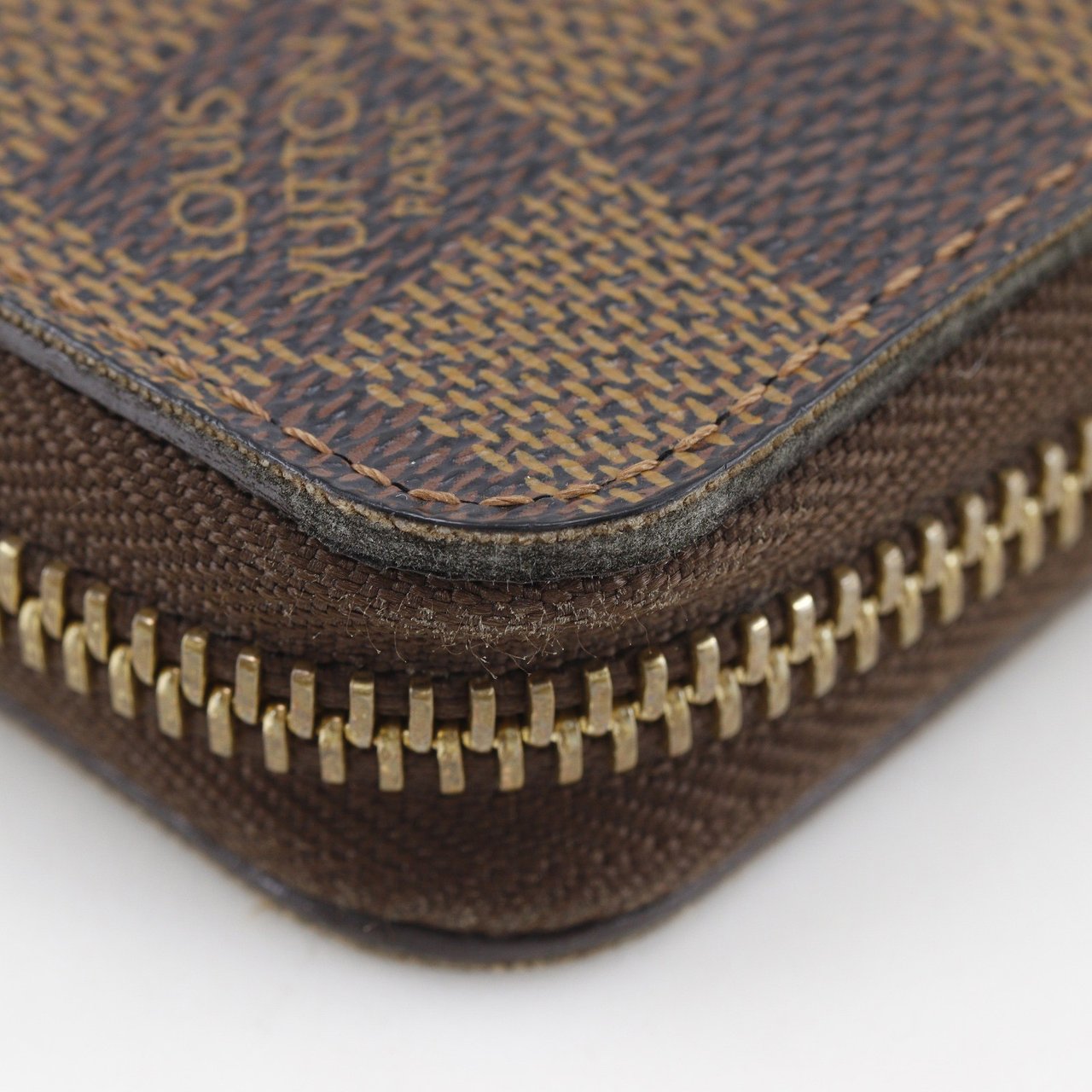 Louis Vuitton Zippy Organizer Damier Graphite Bruin