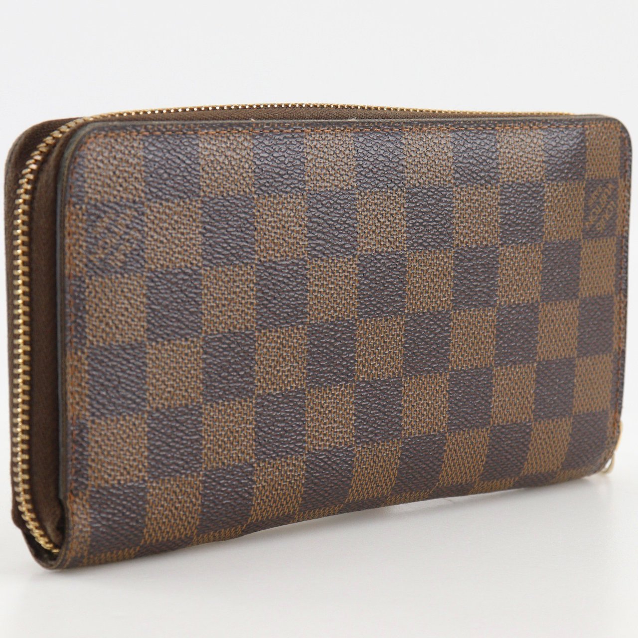 Louis Vuitton Zippy Organizer Damier Graphite Bruin