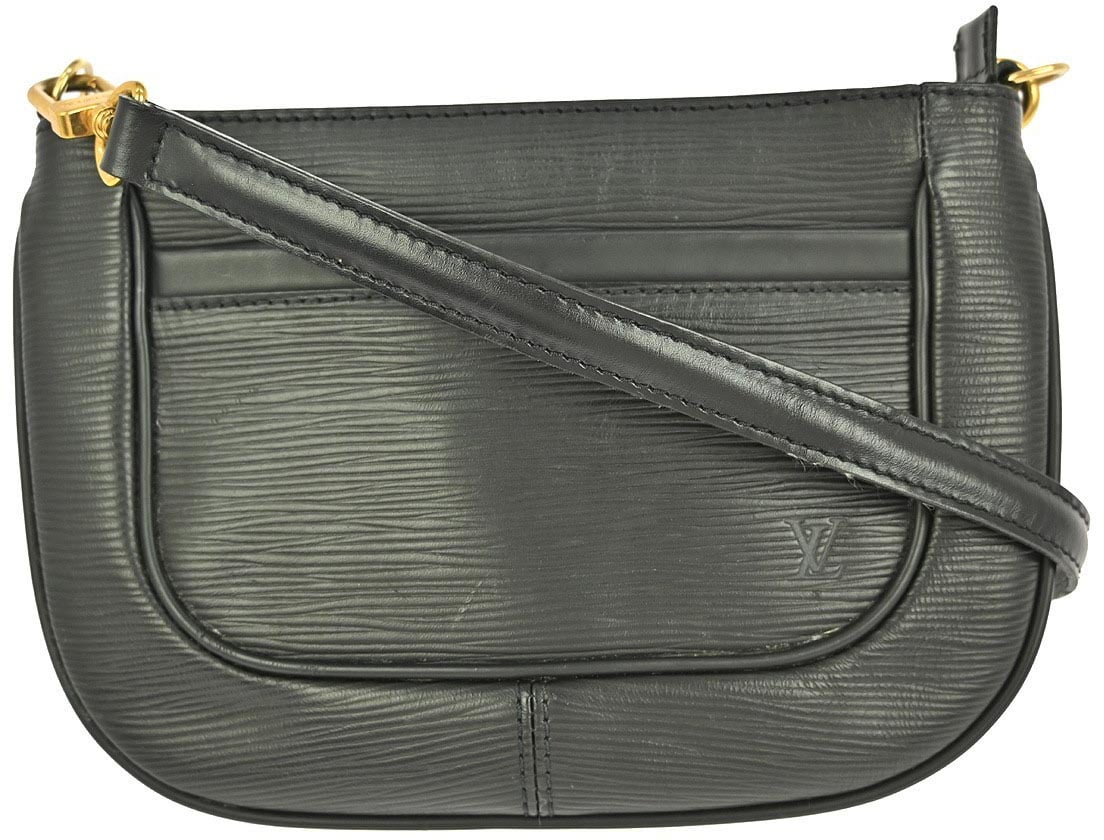 Louis Vuitton Louis Vuitton Sarvanga Handbag Epi Leather Zwart