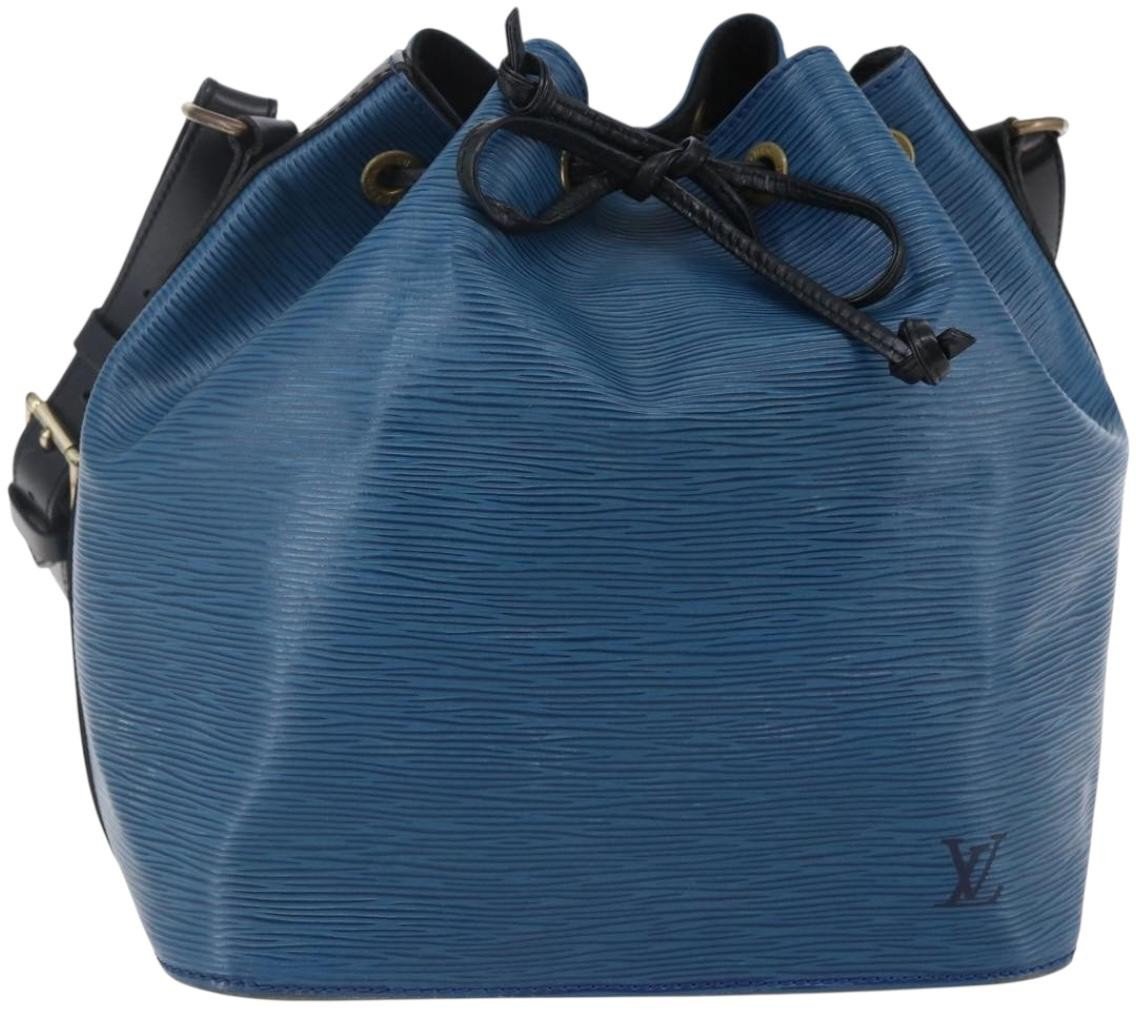 Louis Vuitton Louis Vuitton Petit Noe Handbag Two Tone Epi Leather Zwart