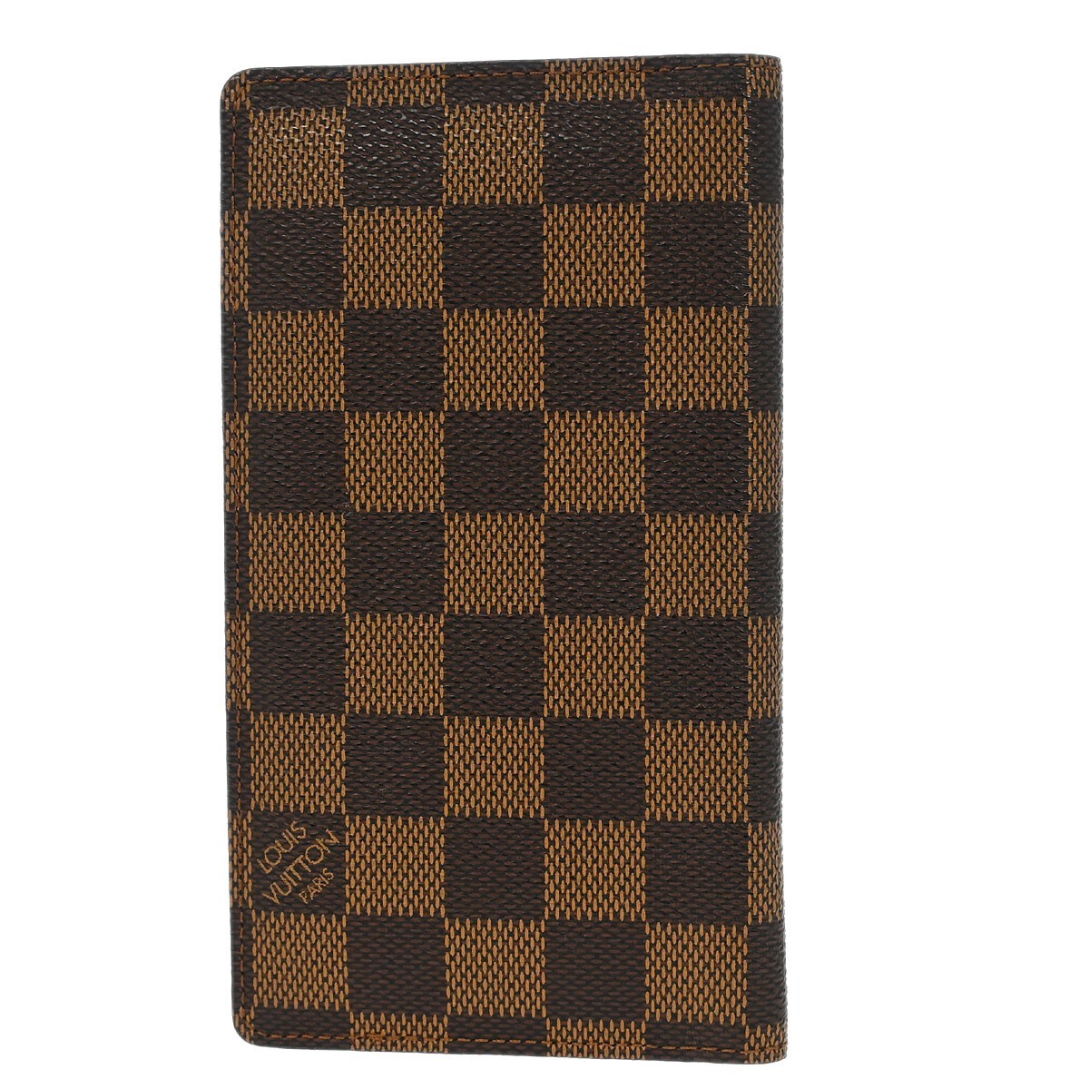 Louis Vuitton Louis Vuitton Porte Valeurs Checkbook Wallet Damier Bruin