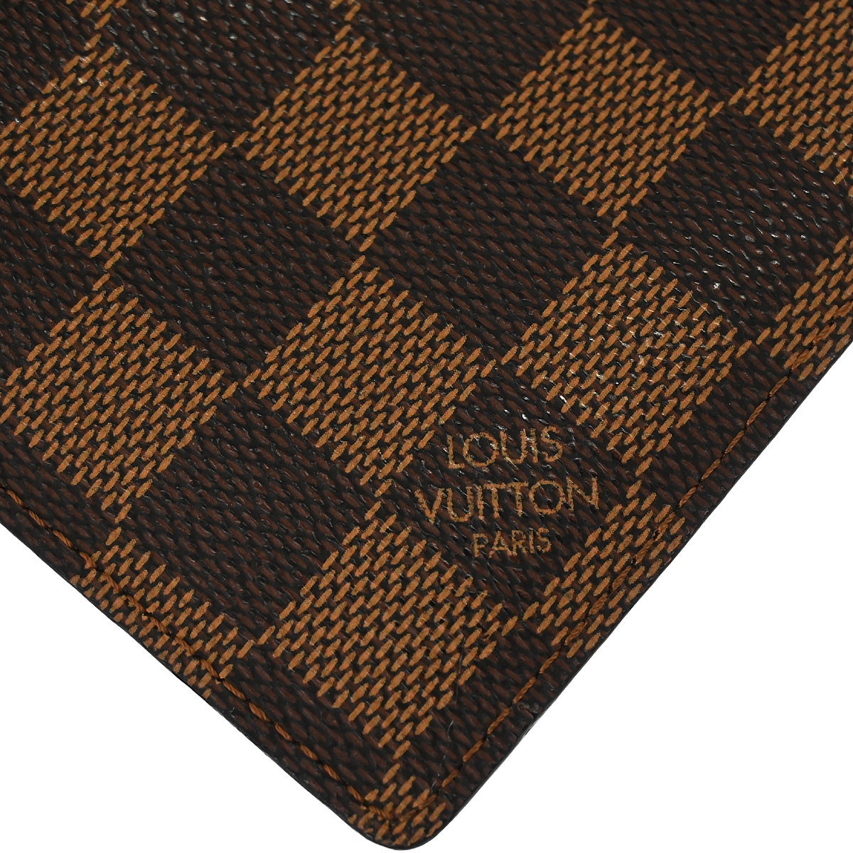 Louis Vuitton Louis Vuitton Porte Valeurs Checkbook Wallet Damier Bruin