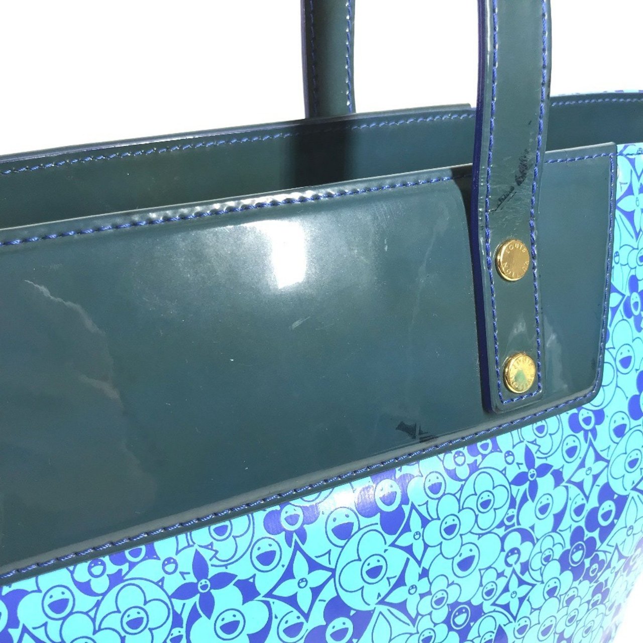 Louis Vuitton Louis Vuitton Blossom Tote Patent leather Blauw