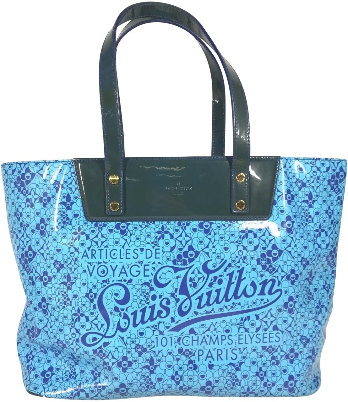 Louis Vuitton Louis Vuitton Blossom Tote Patent leather Blauw