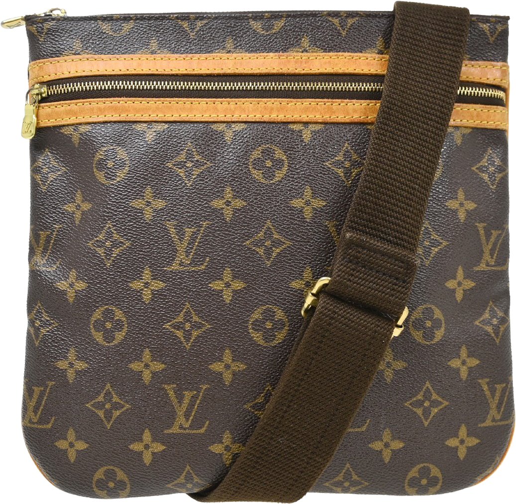 Louis Vuitton Bosphore Pochette Monogram Canvas Bruin