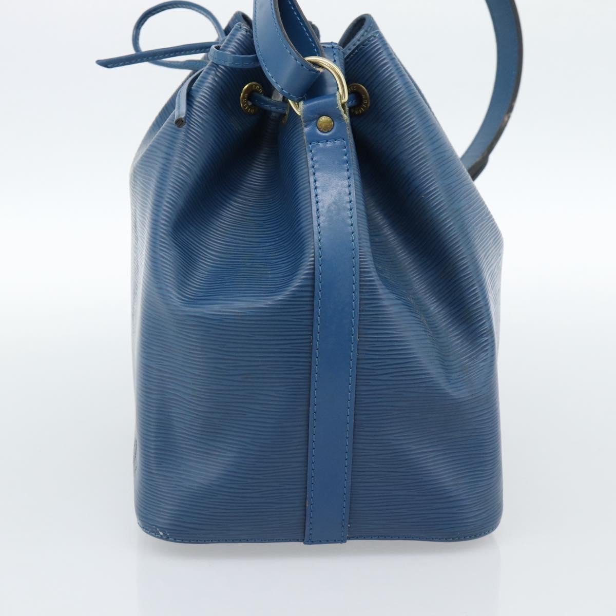 Louis Vuitton Noe Handbag Epi Leather Petit Noé Blauw