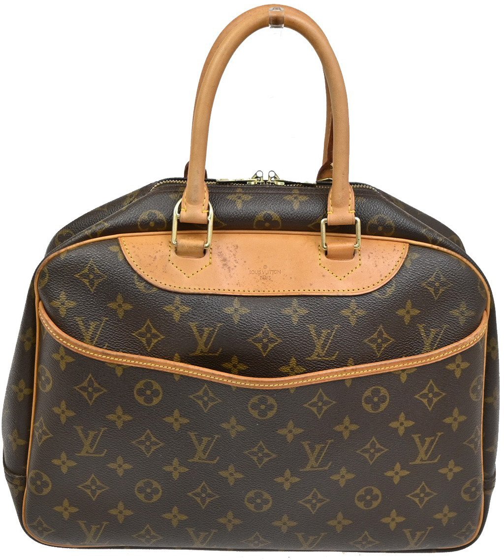 Louis Vuitton Louis Vuitton Deauville Handbag Monogram Canvas Bruin