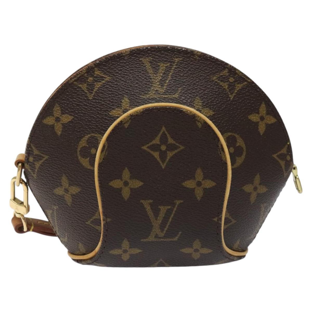 Louis Vuitton Louis Vuitton Ellipse Wristlet Clutch Monogram Canvas Mini Bruin