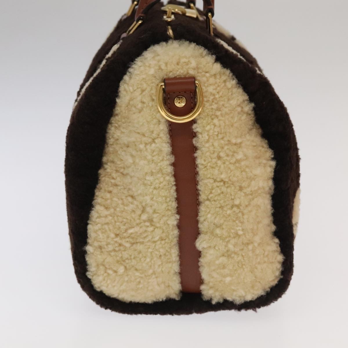 Louis Vuitton Speedy Bandouliere Bag Monogram Giant Teddy Fleece 25 Bruin