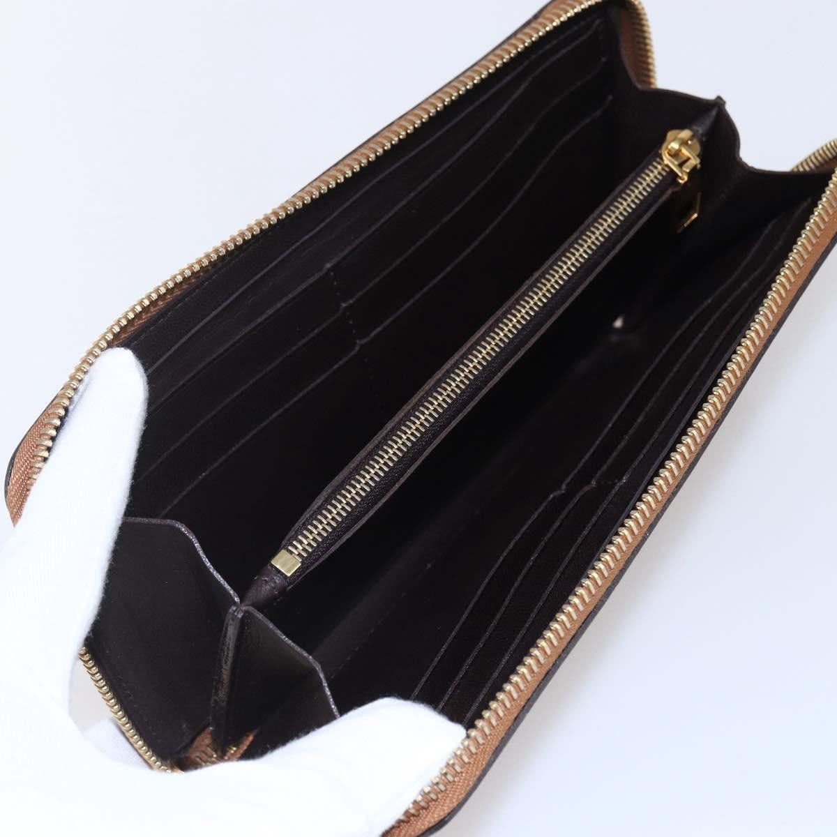 Louis Vuitton Louis Vuitton Zippy wallet Leather Bruin
