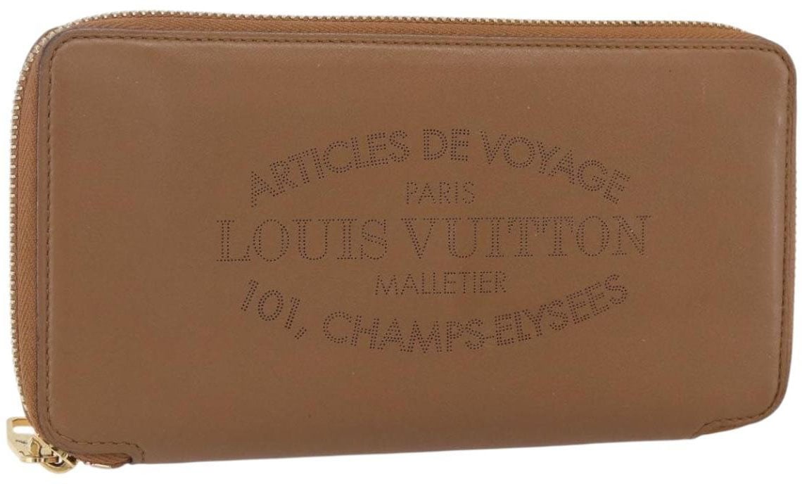 Louis Vuitton Louis Vuitton Zippy wallet Leather Bruin