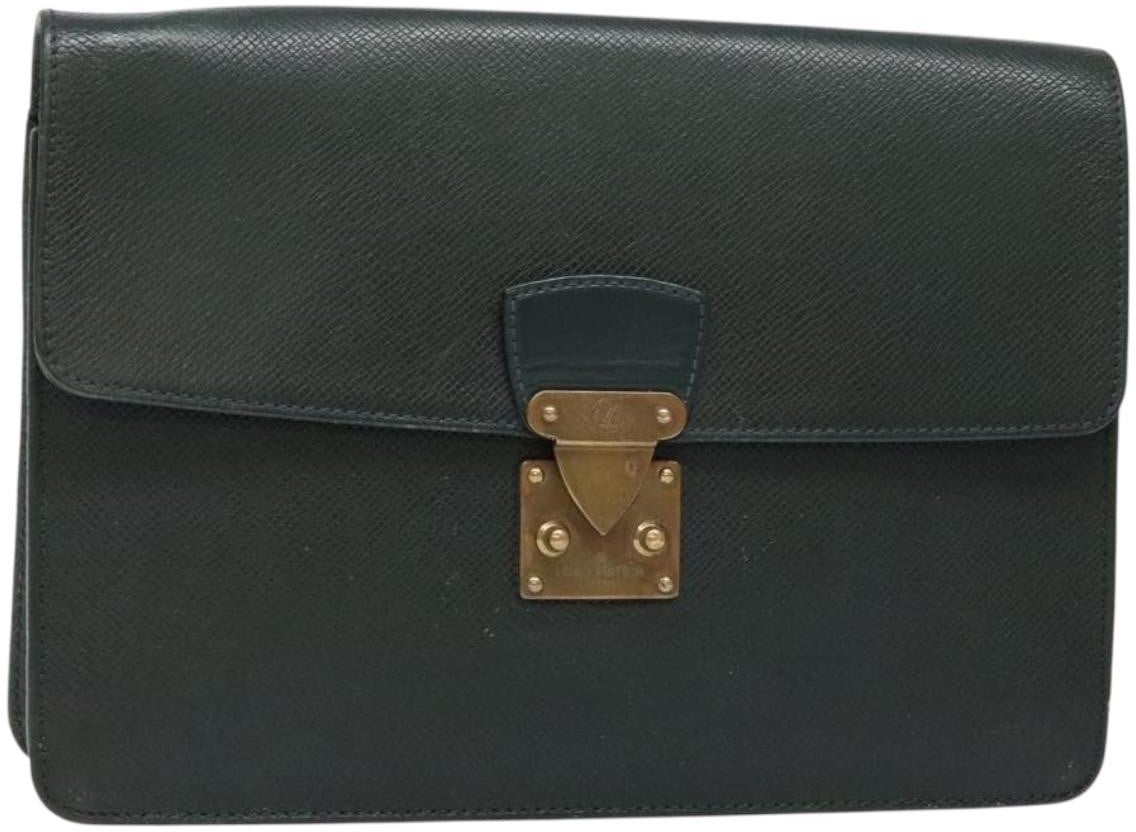 Louis Vuitton Kourad Pouch Taiga Groen