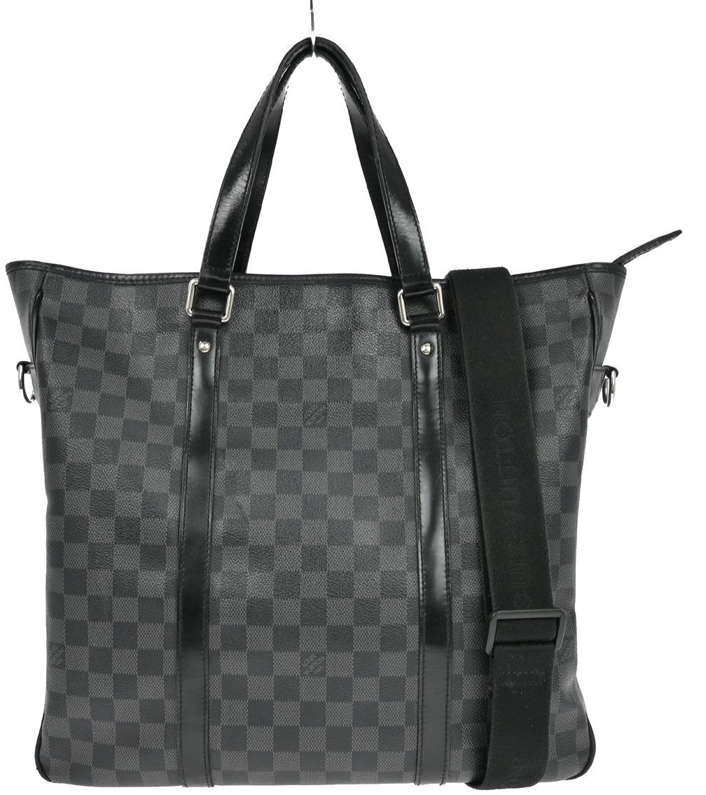Louis Vuitton Louis Vuitton Tadao Handbag Damier Graphite MM Zwart