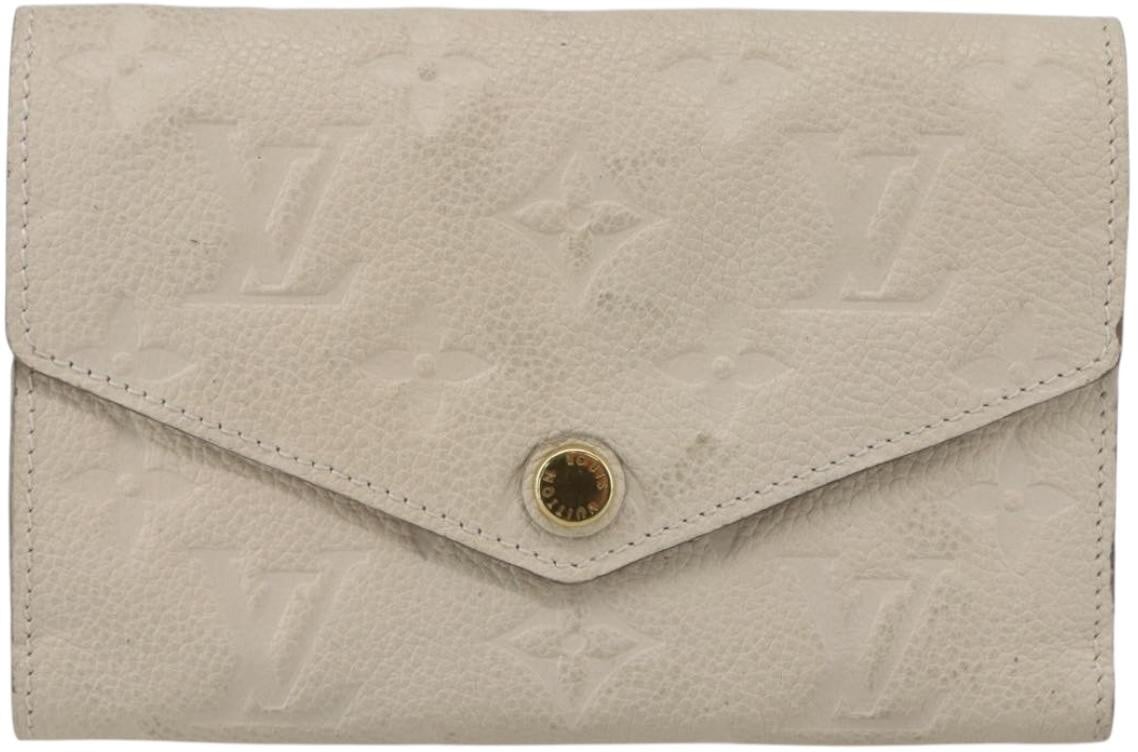 Louis Vuitton Louis Vuitton Zoe Wallet Monogram Empreinte Leather Beige