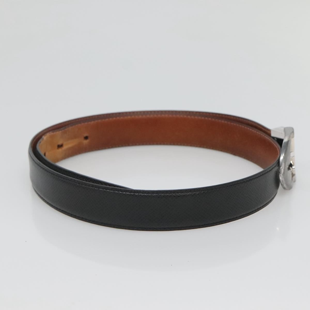 Louis Vuitton Louis Vuitton Classique Belt Taiga Leather Thin Grijs