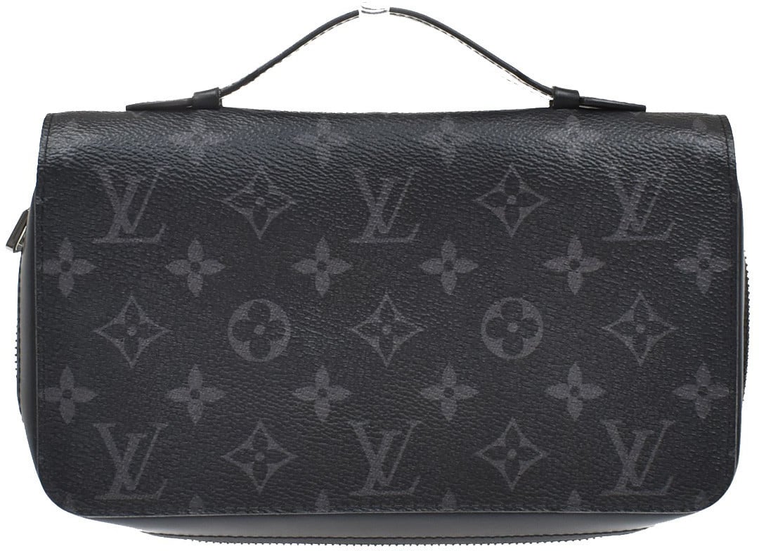 Louis Vuitton Louis Vuitton Zippy XL Monogram Eclipse Leather Zwart