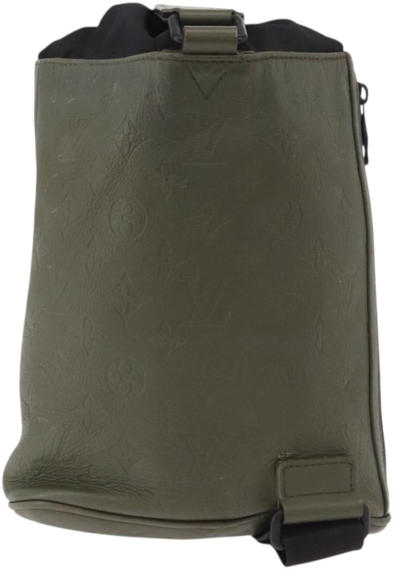 Louis Vuitton Chalk Sling Monogram Shadow Leather Groen