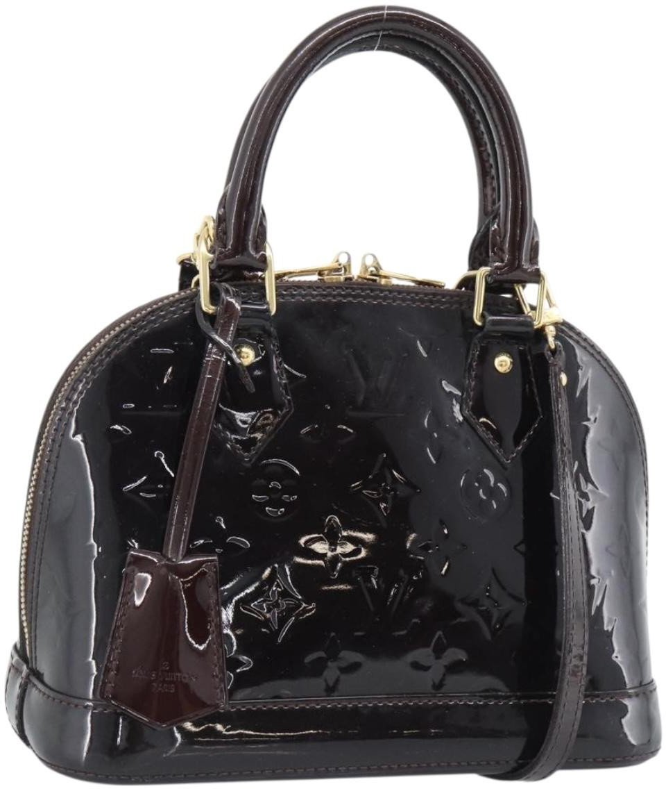 Louis Vuitton Alma Patent Leather BB Bruin