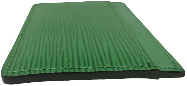 Louis Vuitton Louis Vuitton Card holder Epi Epi leather mini Groen