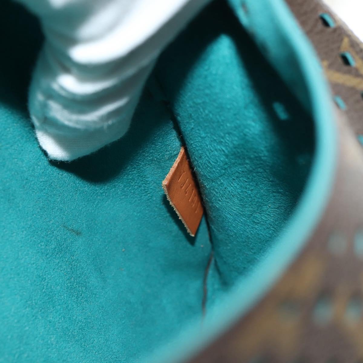 Louis Vuitton Louis Vuitton Flore Saumur Handbag Perforated Monogram Canvas Bruin