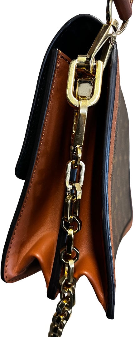 Louis Vuitton Louis Vuitton Dauphine Shoulder Bag Reverse Monogram Canvas MM Bruin