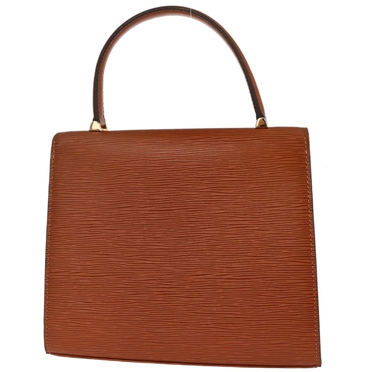 Louis Vuitton Louis Vuitton Malesherbes Handbag Epi Leather Bruin