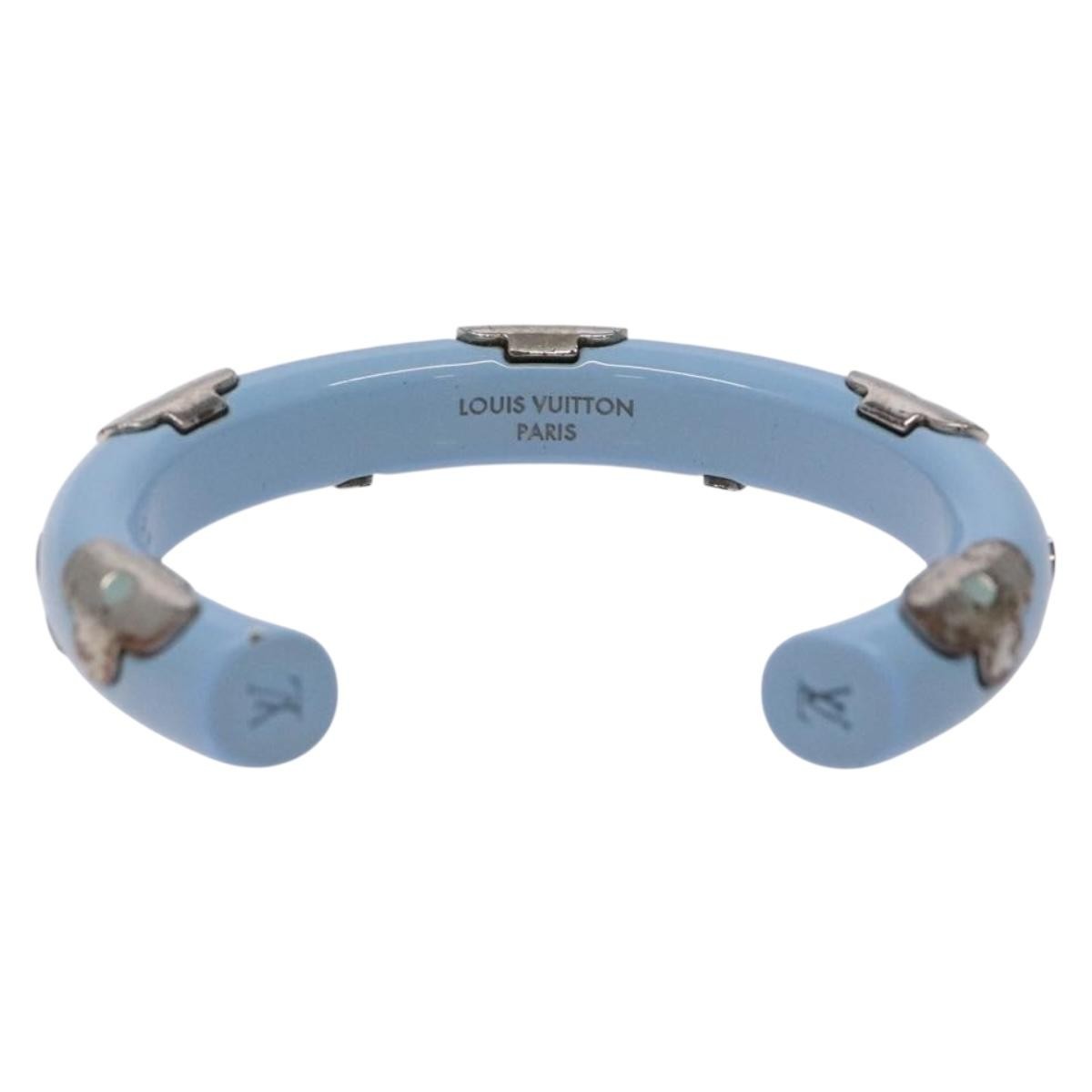 Louis Vuitton Louis Vuitton Daily Monogram Bracelet Metal Blauw