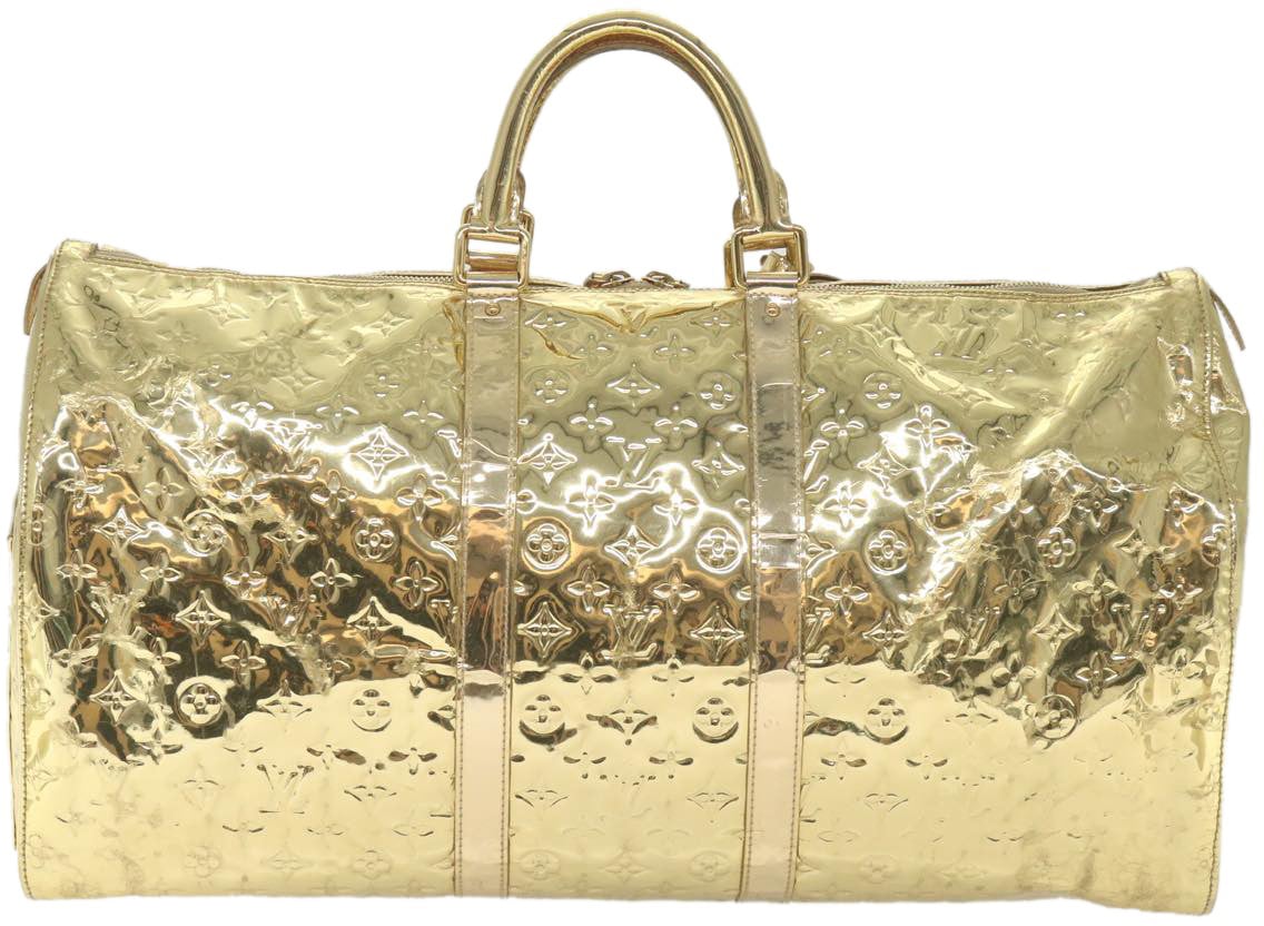 Louis Vuitton Louis Vuitton Keepall Bag Monogram Miroir PVC 55 Goud