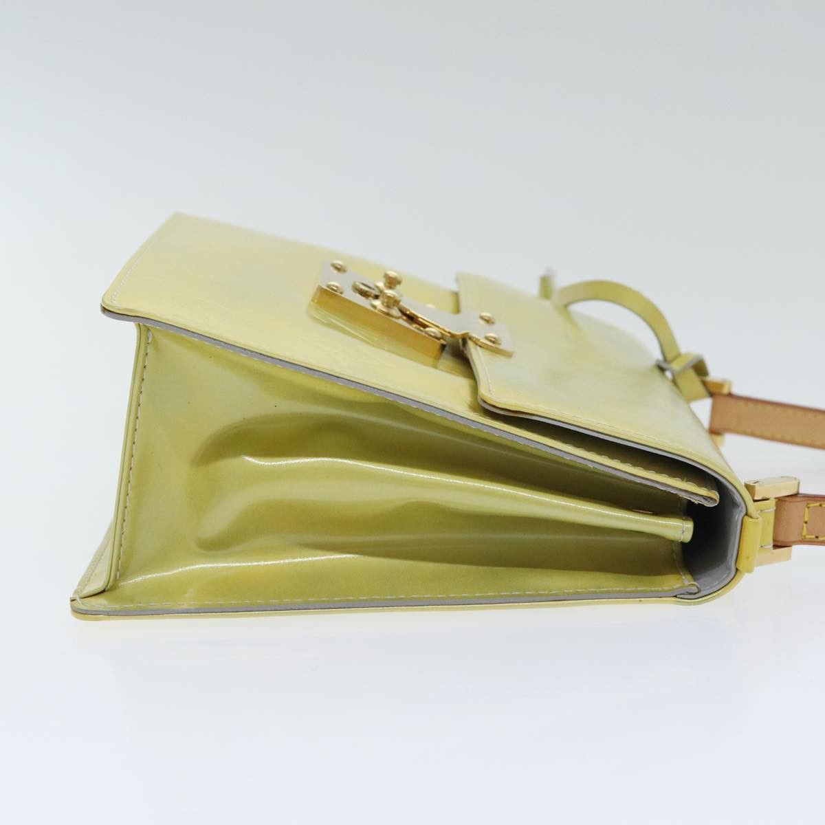 Louis Vuitton Louis Vuitton Spring Street NM Handbag Monogram Vernis with Monogram Canvas Beige