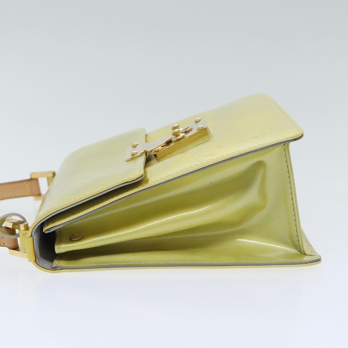 Louis Vuitton Louis Vuitton Spring Street NM Handbag Monogram Vernis with Monogram Canvas Beige