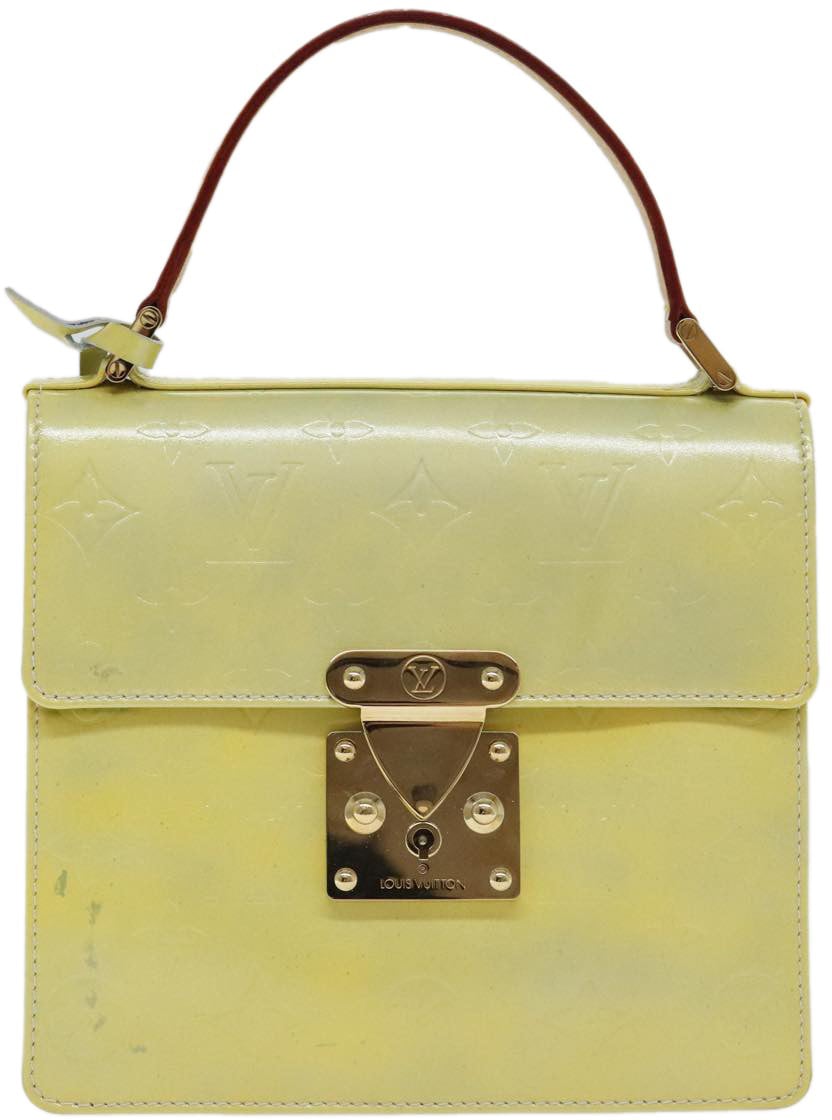 Louis Vuitton Louis Vuitton Spring Street NM Handbag Monogram Vernis with Monogram Canvas Beige