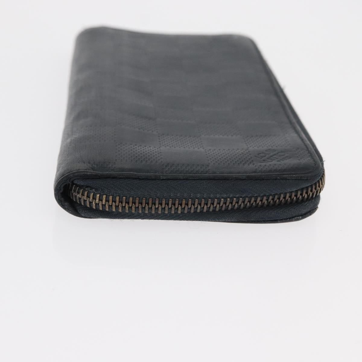 Louis Vuitton Louis Vuitton Zippy wallet vertical Damier Infini Leather Navy