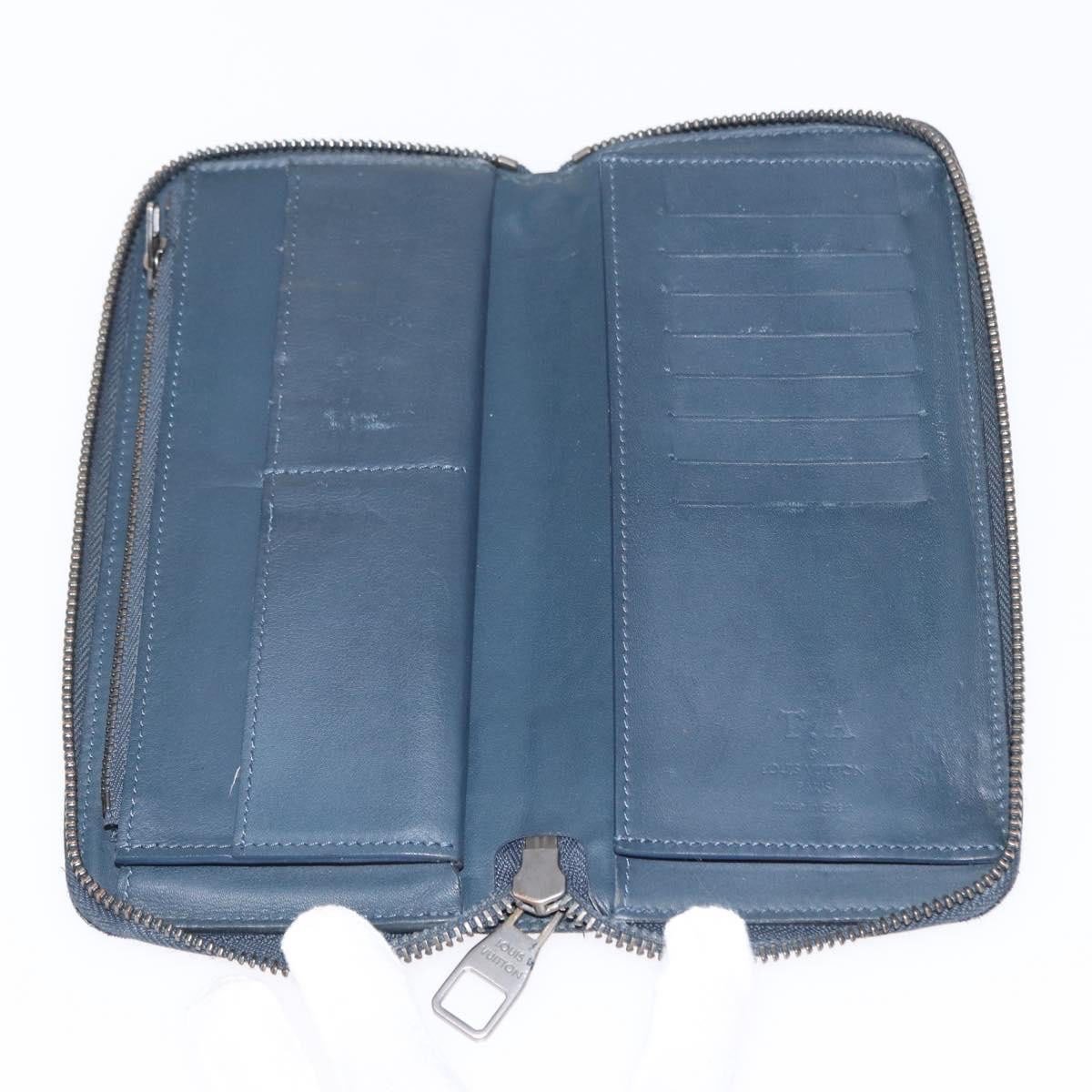 Louis Vuitton Louis Vuitton Zippy wallet vertical Damier Infini Leather Navy