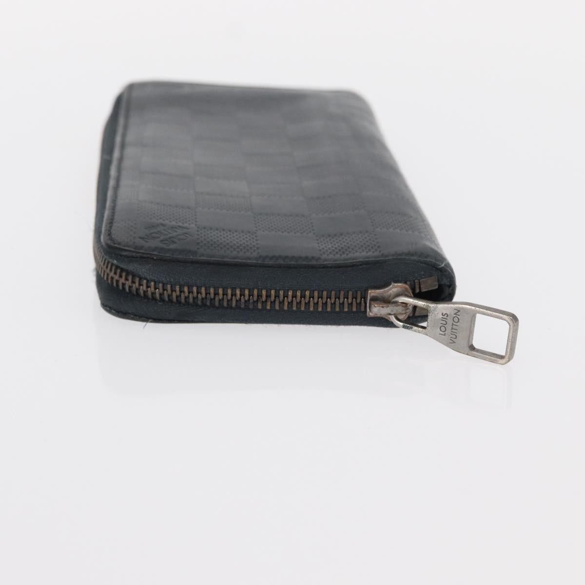 Louis Vuitton Louis Vuitton Zippy wallet vertical Damier Infini Leather Navy