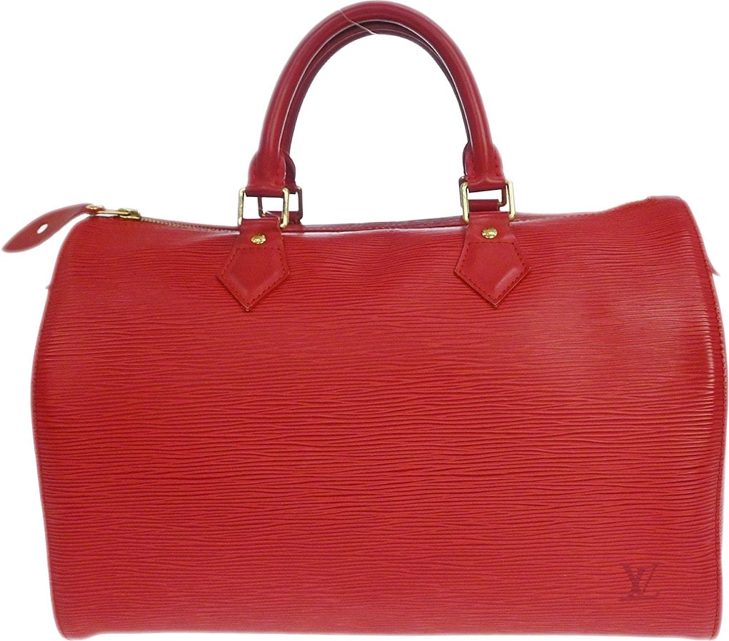 Louis Vuitton Speedy Handbag Epi Leather 30 Beige