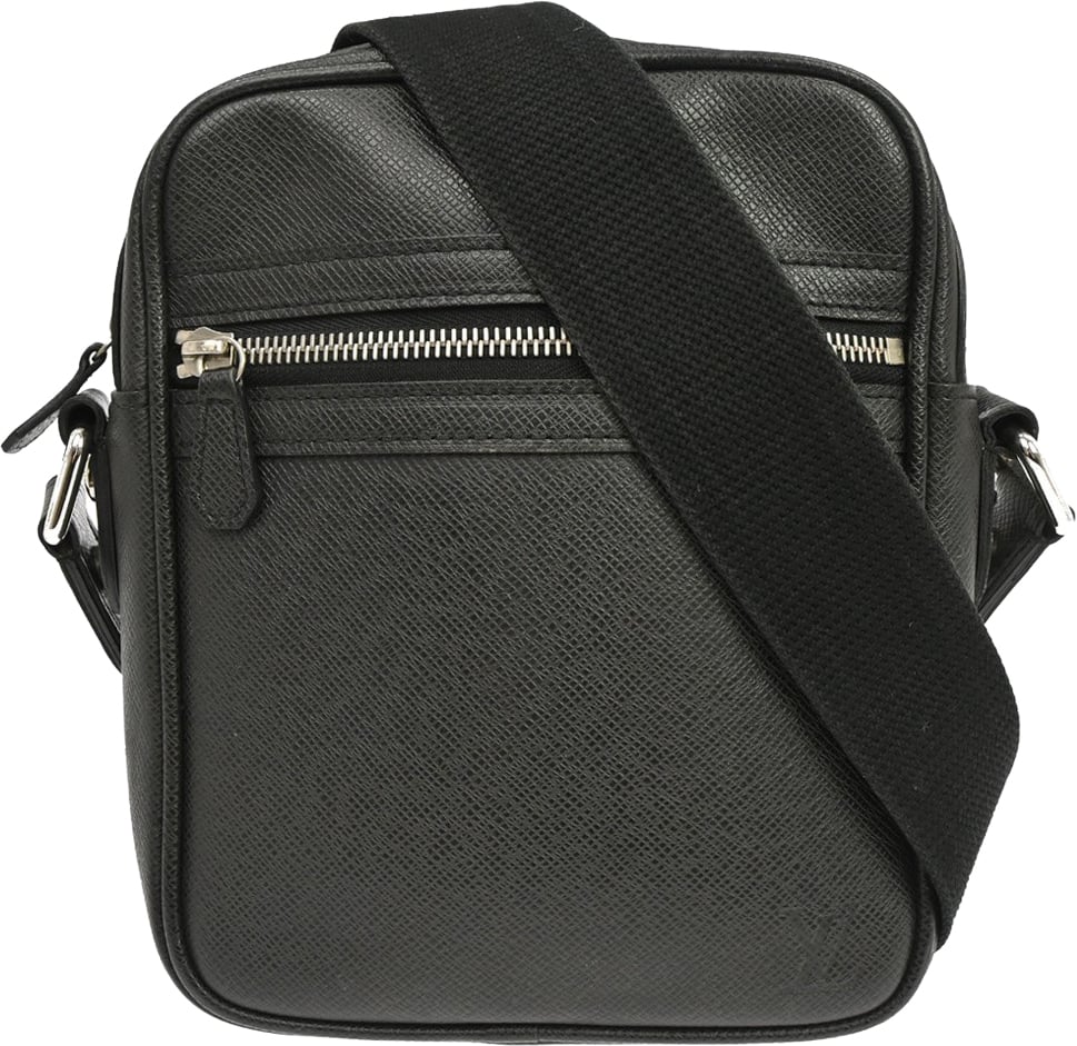 Louis Vuitton Dimitri Messenger Taiga Leather Small Zwart