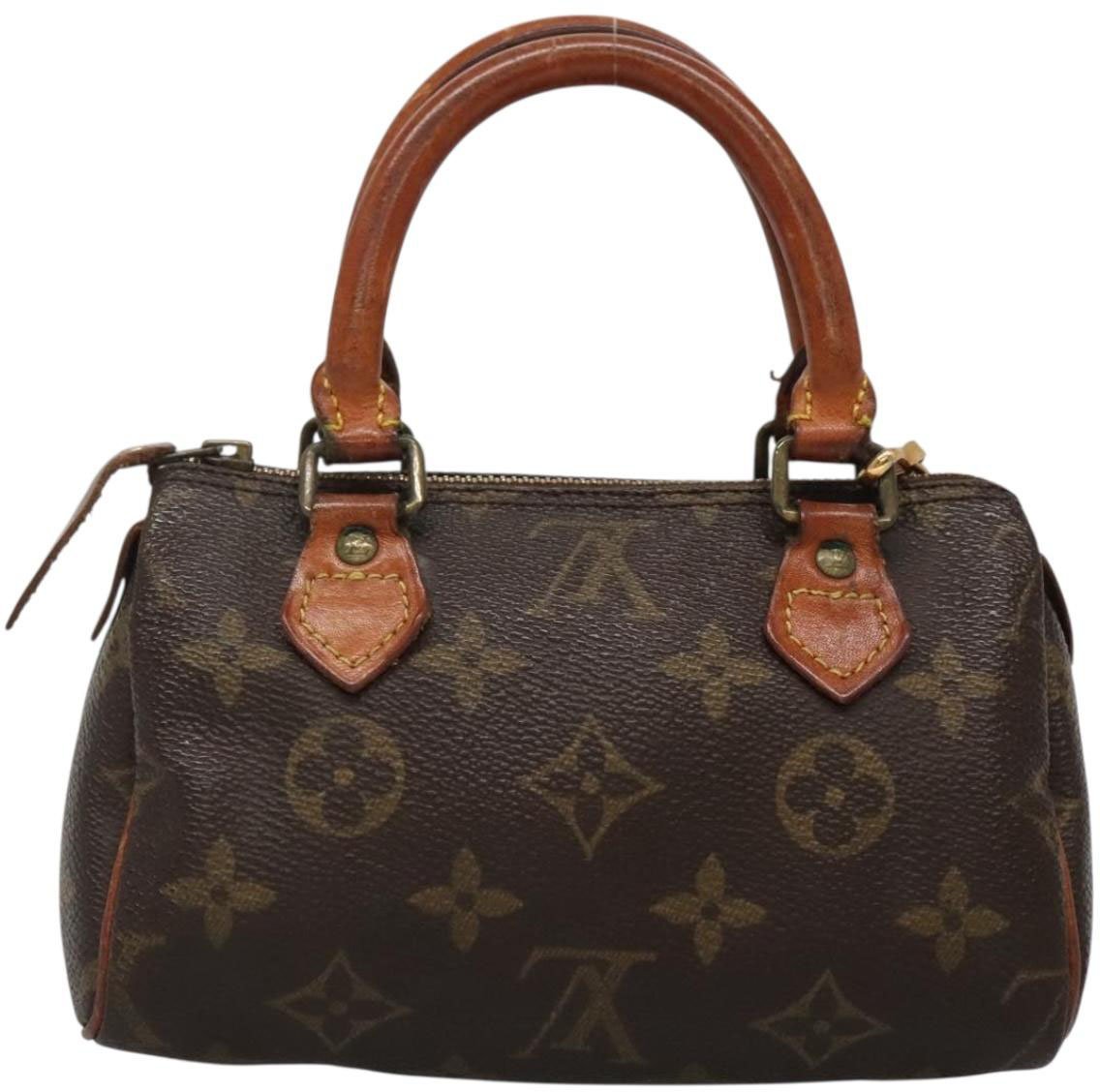 Louis Vuitton Louis Vuitton Speedy Bandouliere NM Bag Monogram Canvas Nano Bruin