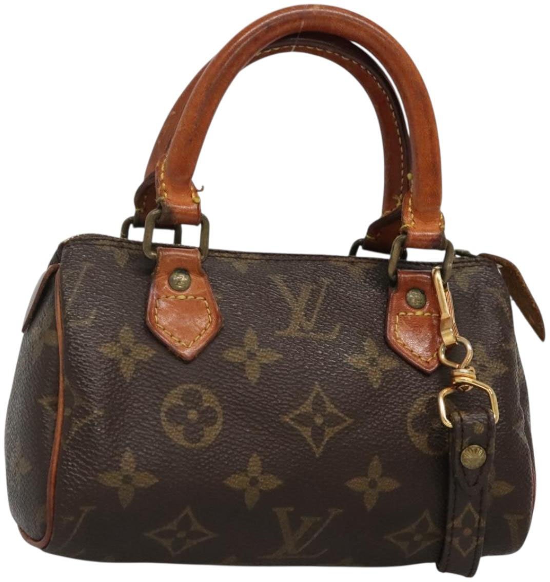 Louis Vuitton Louis Vuitton Speedy Bandouliere NM Bag Monogram Canvas Nano Bruin