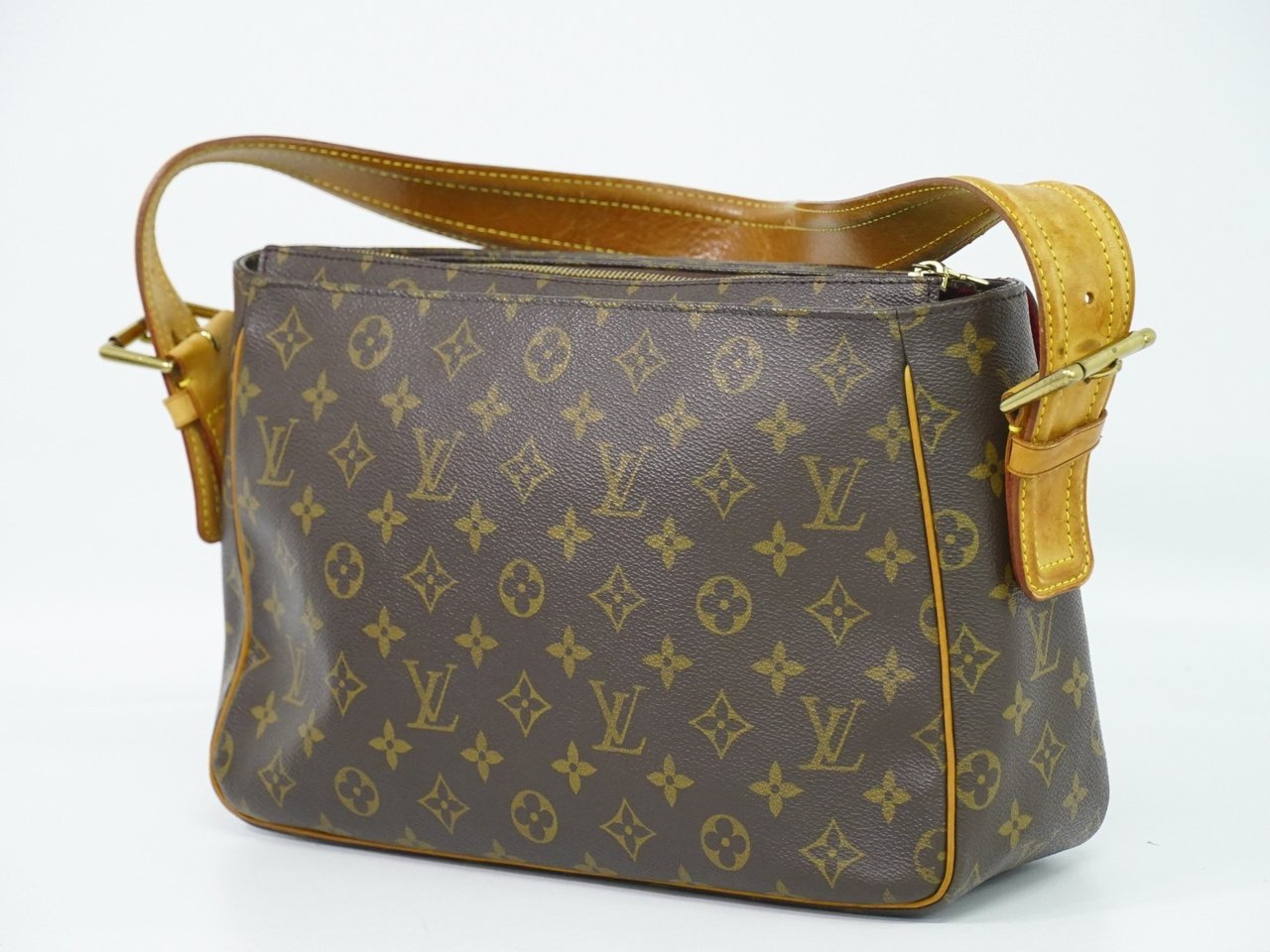 Louis Vuitton Louis Vuitton Viva Cite Handbag Monogram Canvas GM Bruin