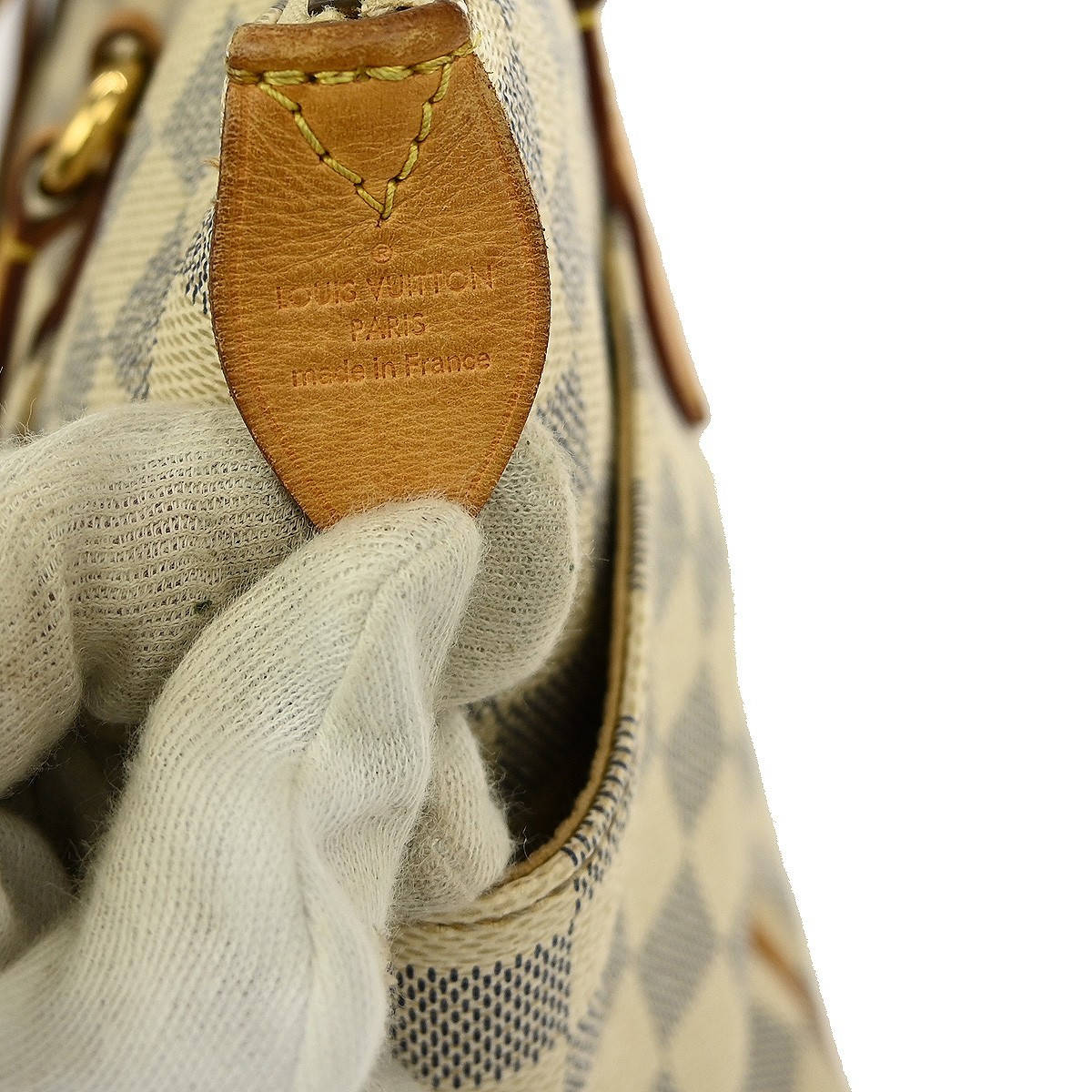 Louis Vuitton Totally Handbag Damier azur Wit